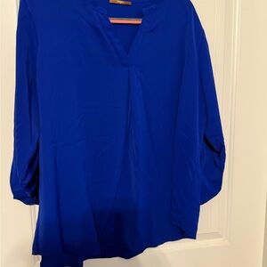 Elegant Blue Women's Top